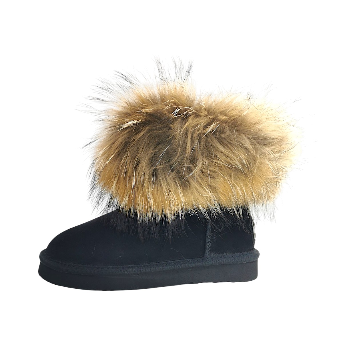 OOG Damenschuhe Gefüttert Winterstiefel Schwarz Freizeit