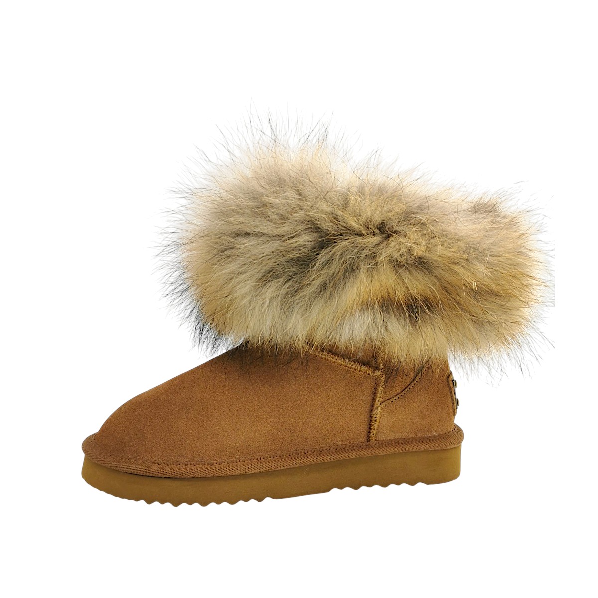 OOG Damenschuhe Gefüttert Schaftstiefel Braun Freizeit
