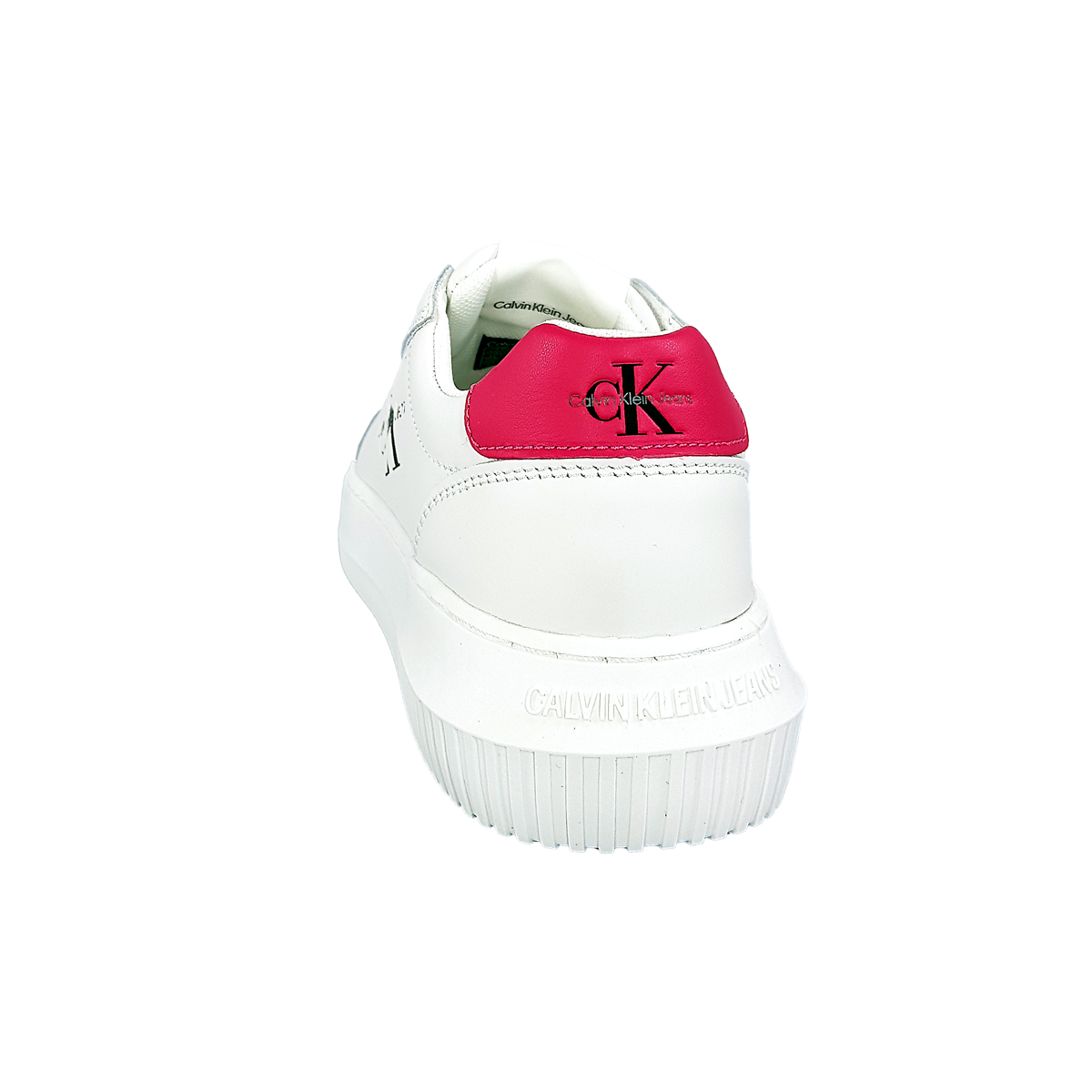 Calvin Klein Chunky Cupsole Weiß 01W White/Rasberry Calvin Klein Chunky Cupsole Weiß 01W White/Rasberry