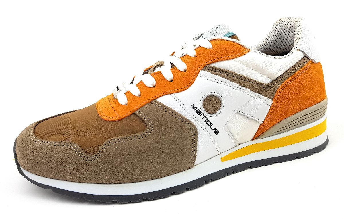 Ambitious Rest Herrenschuhe Sneaker sportlicher Schnürer Beige 