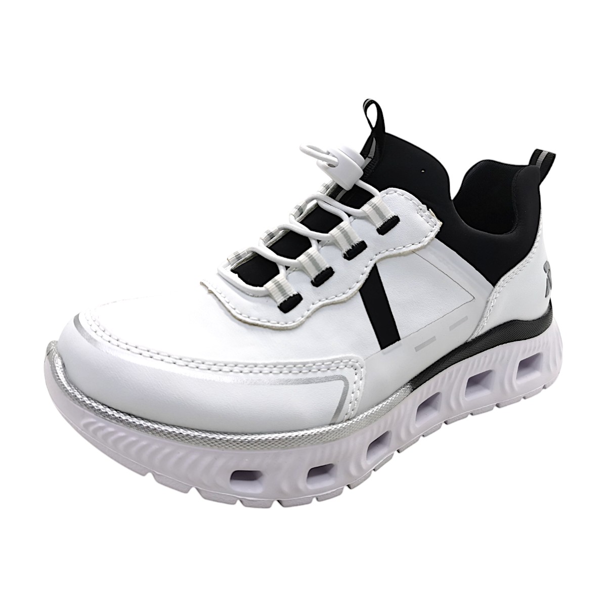 Rieker Alabama/Foil/Scuba M6062-80 Weiß Weiss/bianco/schwarz 80 Rieker Alabama/Foil/Scuba M6062-80 Weiß Weiss/bianco/schwarz 80