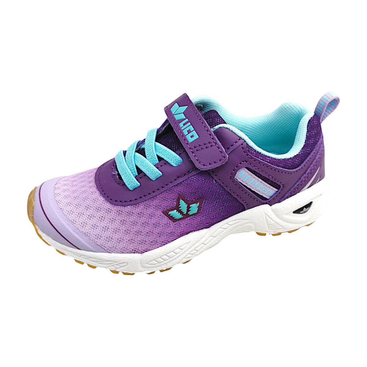 Lico Barney VS Sportschuhe Kinder Laufschuhe Klettschuh Violett Freizeit (lila/türkis 3303, Größe 35 EU)