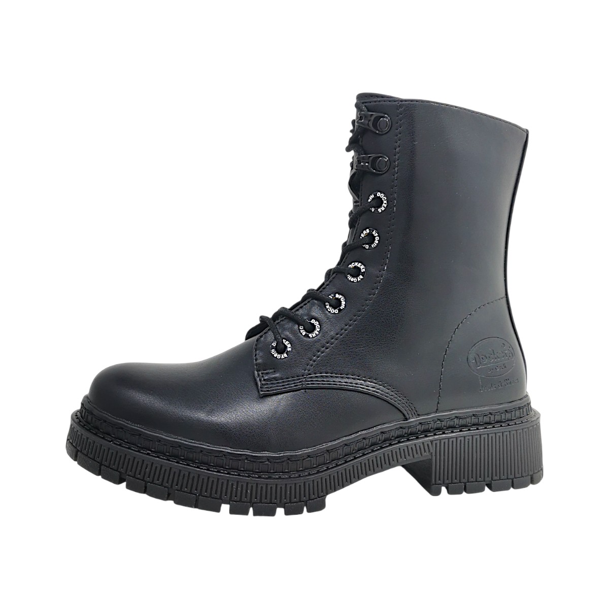 Dockers by Gerli Damenschuhe Schnürstiefel Schwarz Freizeit (schwarz 100, Größe 39 EU)