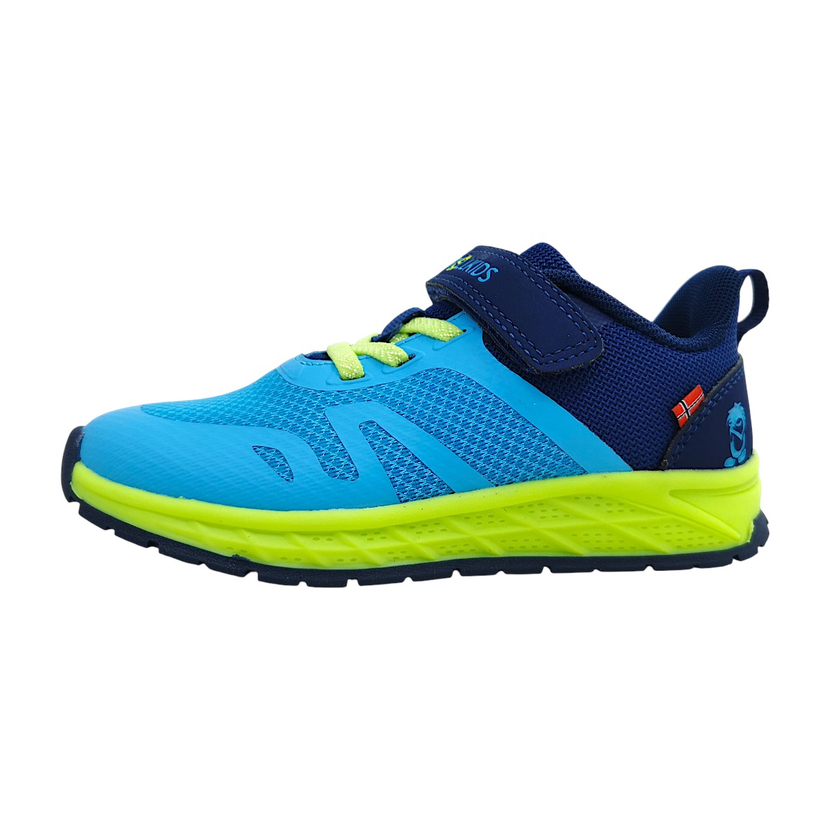 Trollkids Alesund Kinderschuhe Jungen Halbschuhe Klettschuh Blau Freizeit