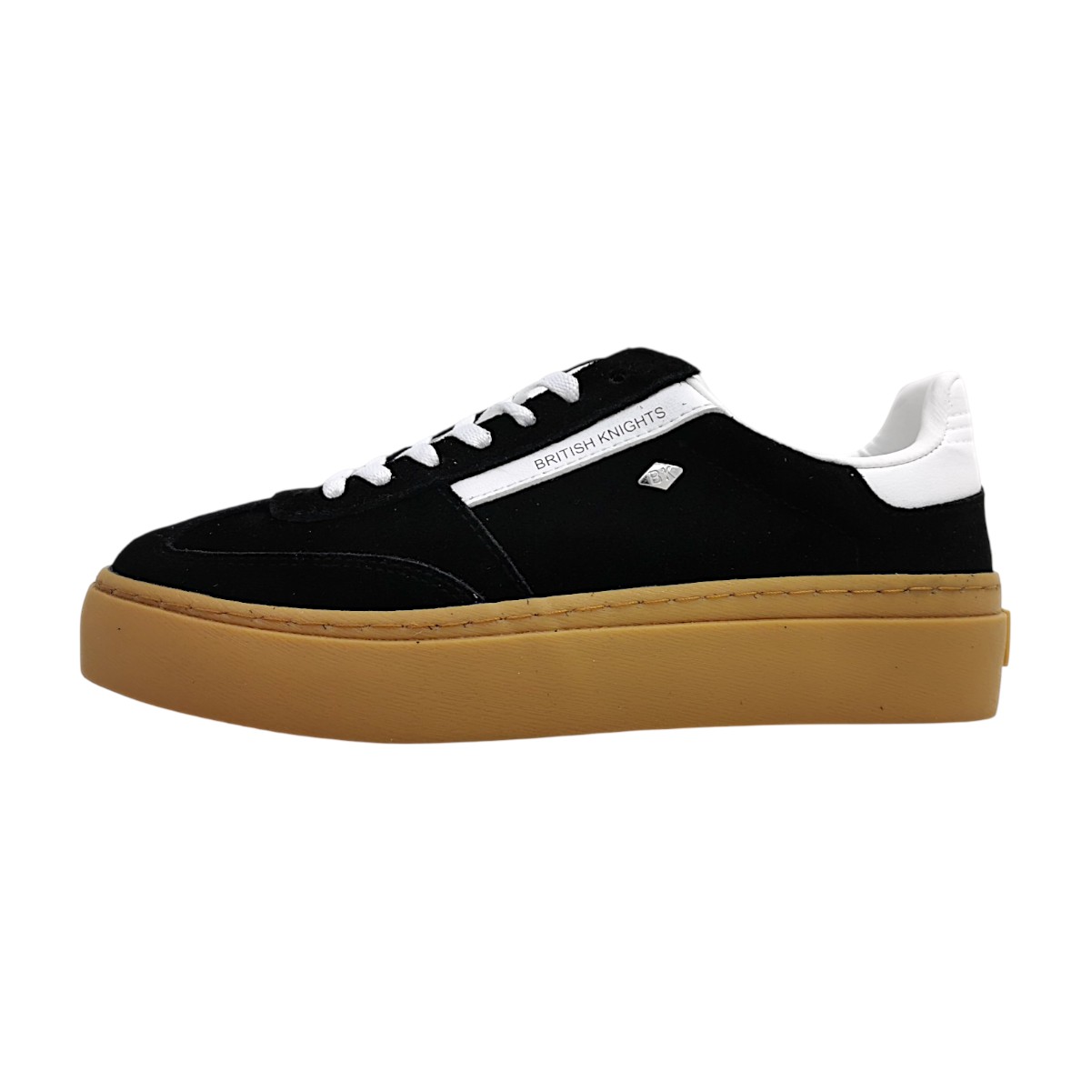 British Knights Damenschuhe sportlicher Schnürer Schwarz Freizeit