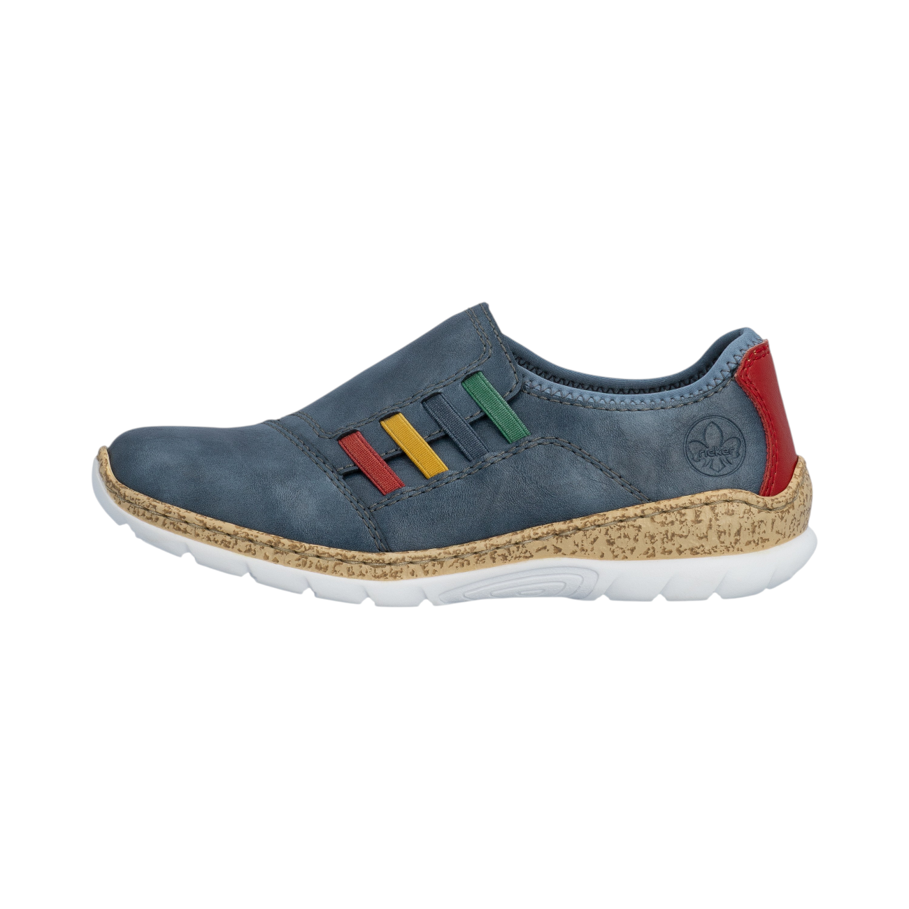 Rieker Damenschuhe Halbschuhe Bequem Slipper Blau Freizeit