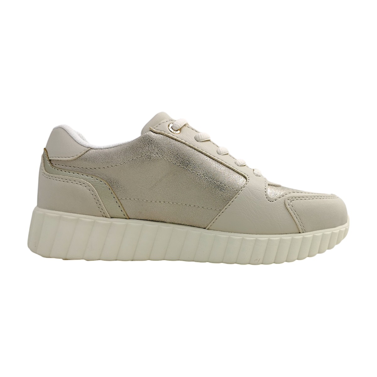 Bugatti Woman Carini 445-AI606-5450 Weiß 5290 beige / metallics