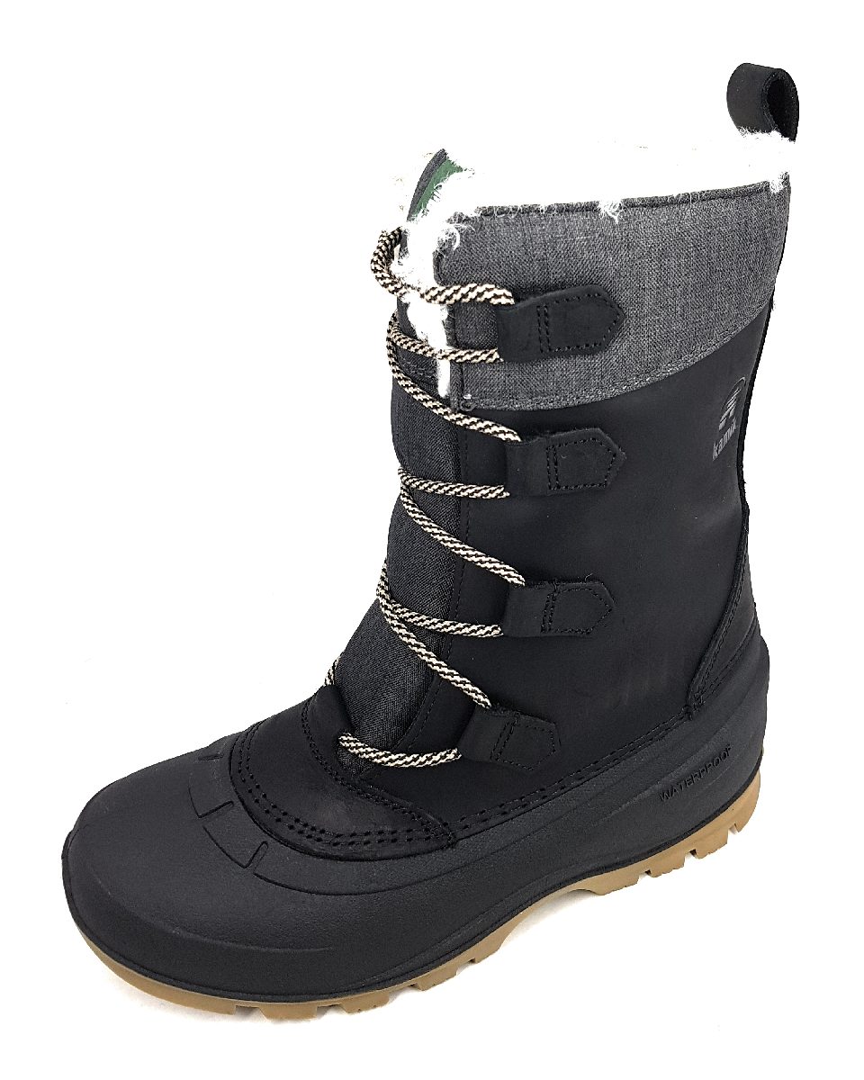 Kamik Snogem Damenschuhe Stiefel Schnürer Schwarz Freizeit (BLK Black, Größe 36 EU) Kamik Snogem Damenschuhe Stiefel Schnürer Schwarz Freizeit (BLK Black, Größe 36 EU)