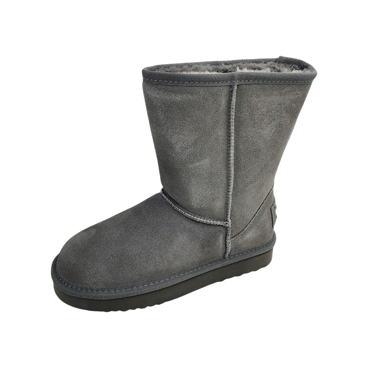 OOG Damenschuhe Stiefel Gefüttert Grau Freizeit (grey, Größe 42 EU)