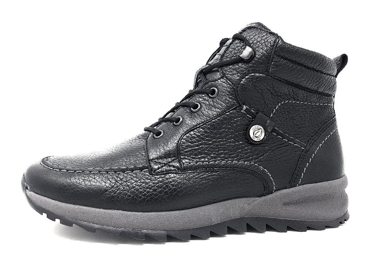 Waldläufer Helle Herrenschuhe Schnürstiefel Schwarz Freizeit (001 Schwarz, Gr. 2:8.5)