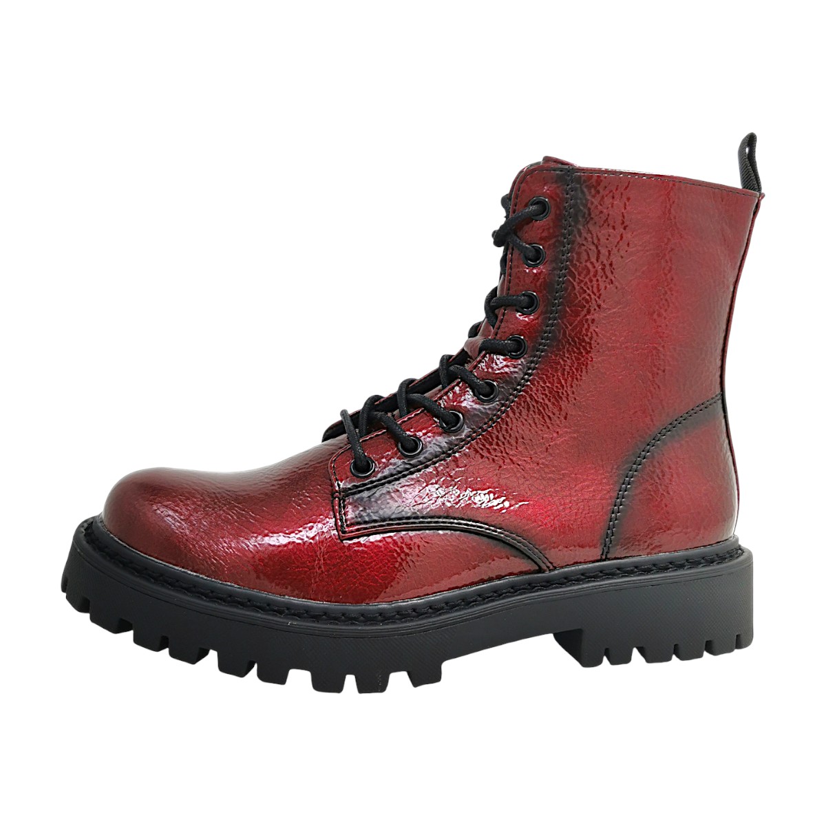Post Xchange Damenschuhe Stiefel Schnürer Rot Freizeit