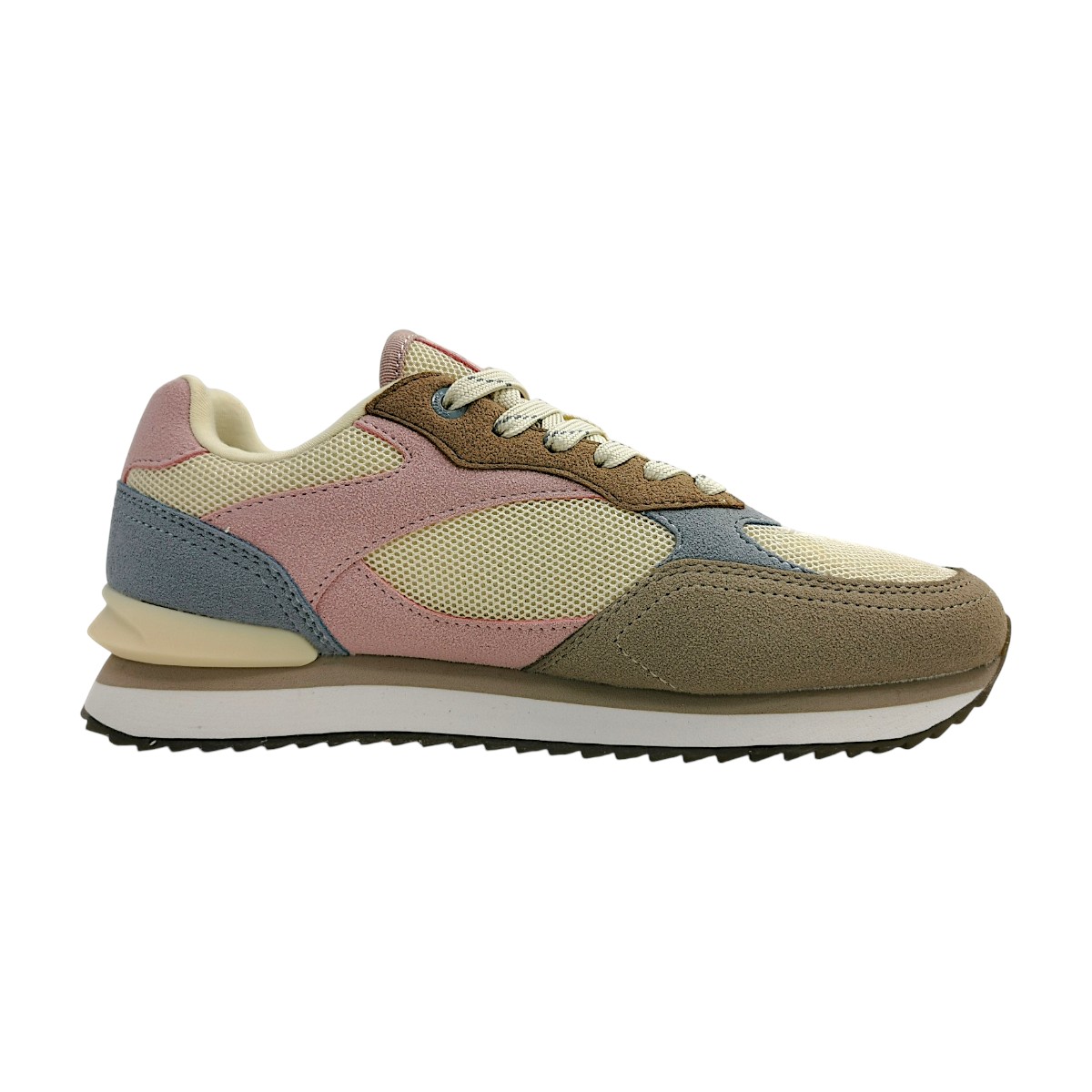 s.Oliver Damenschuhe Schnürschuhe Sportive Mehrfarbig Freizeit (butter comb 05D2, Gr. 1:36)