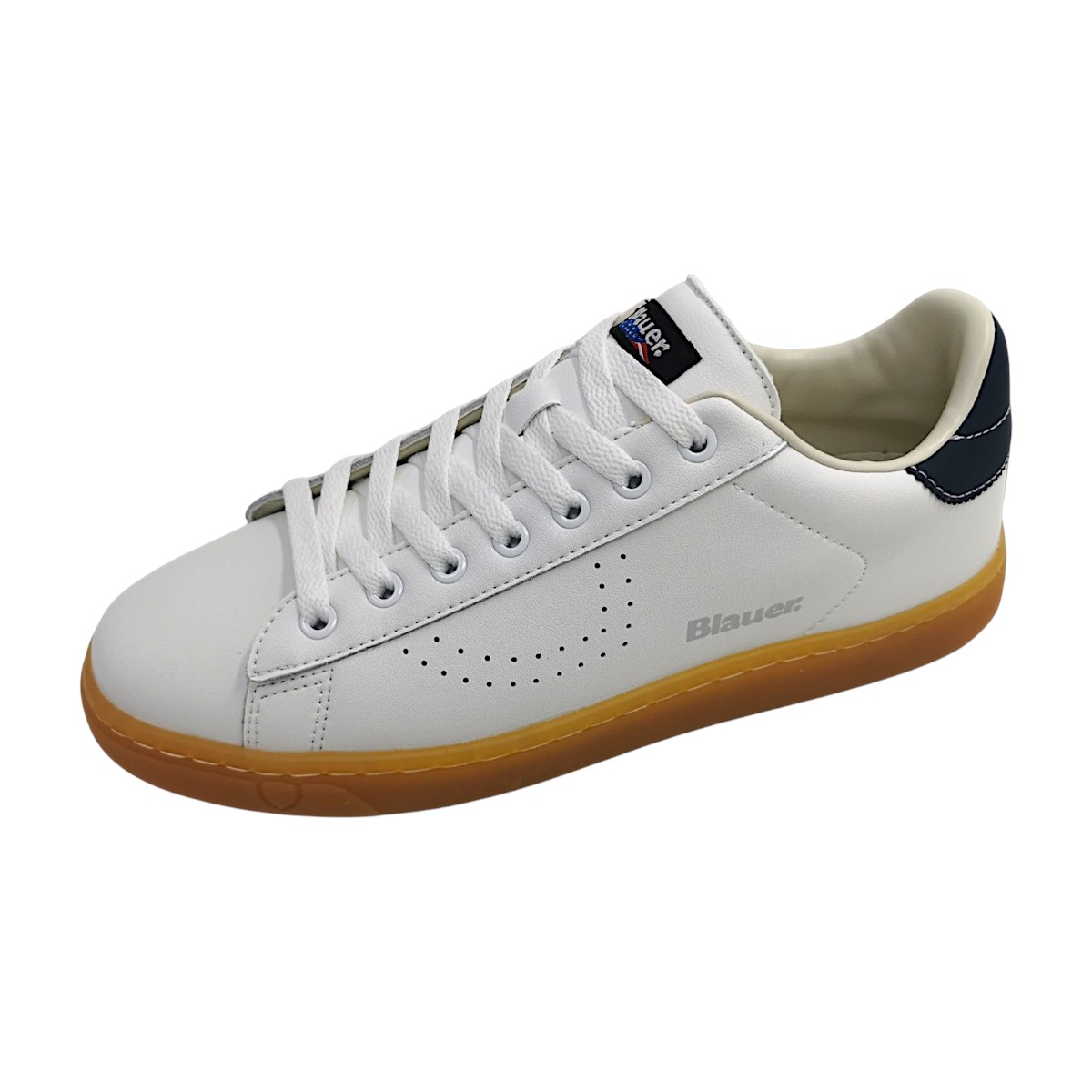 Blauer USA LOWELL S6LOWELL01/LEA Weiß white/navy Blauer USA LOWELL S6LOWELL01/LEA Weiß white/navy
