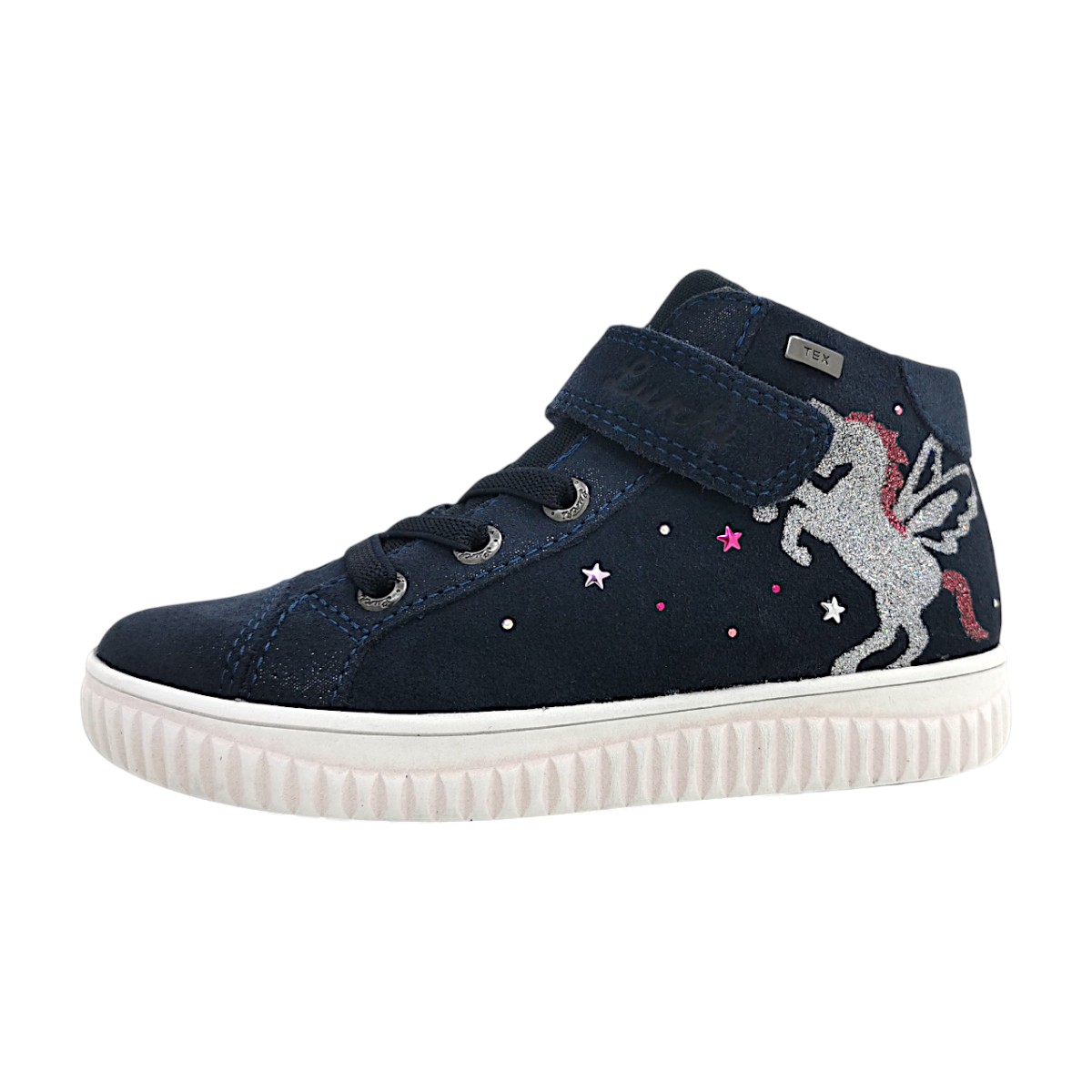 Lurchi Kinderschuhe Mädchen Schnürstiefel Blau Freizeit
