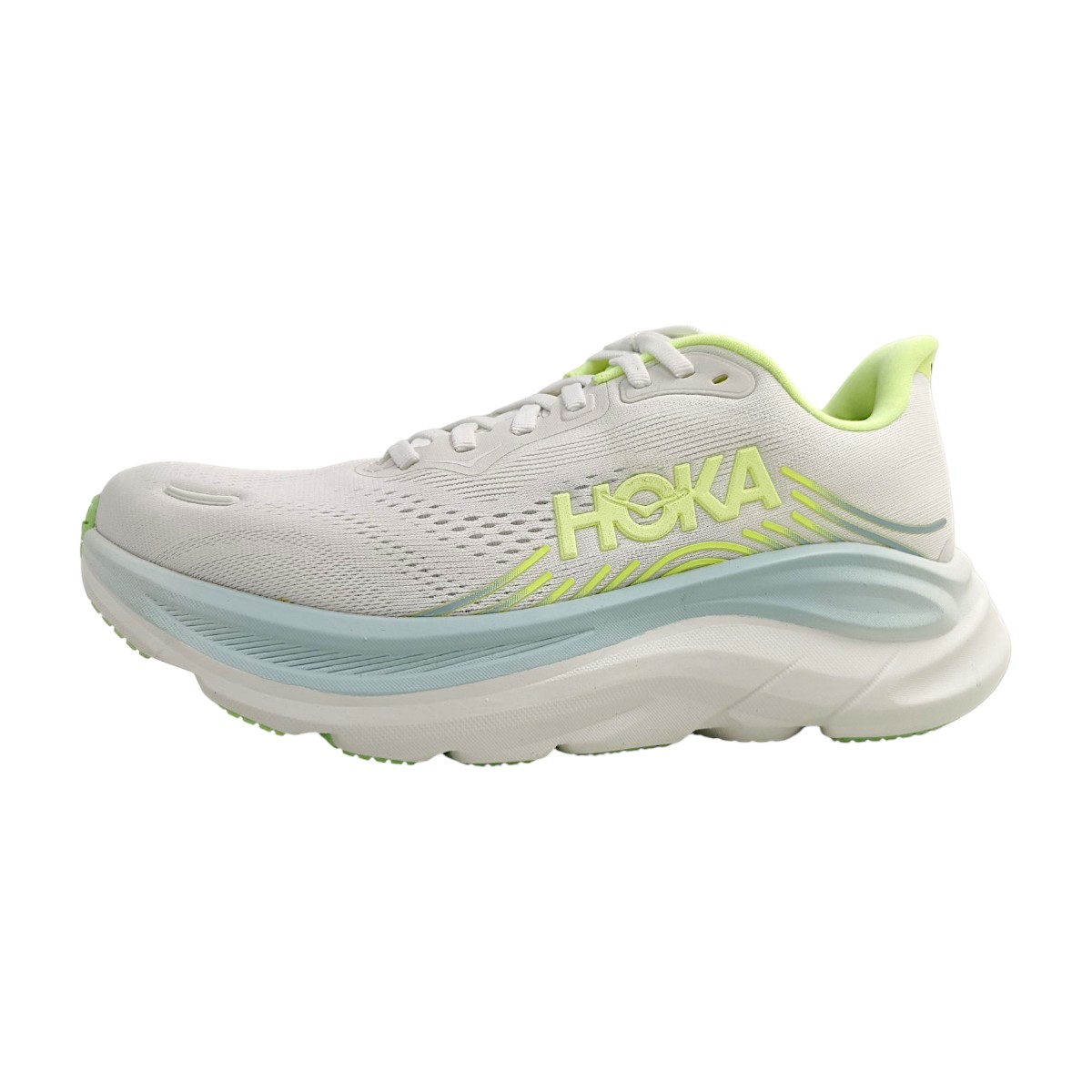 Hoka W Clifton 11 1176573B-FYZ Weiß frost/neon yuzu
