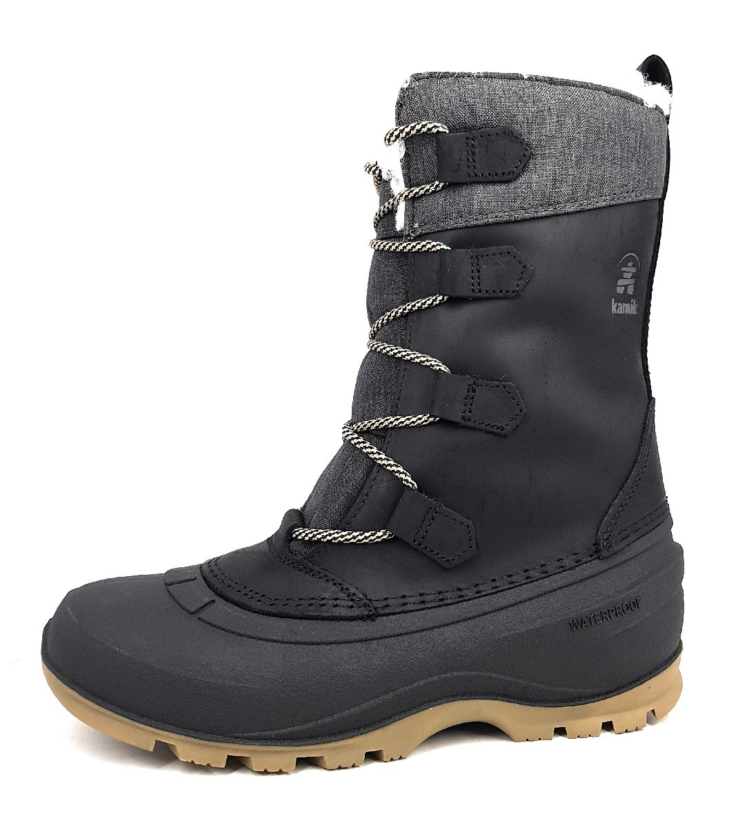 Kamik Snogem Damenschuhe Stiefel Schnürer Schwarz Freizeit Kamik Snogem Damenschuhe Stiefel Schnürer Schwarz Freizeit