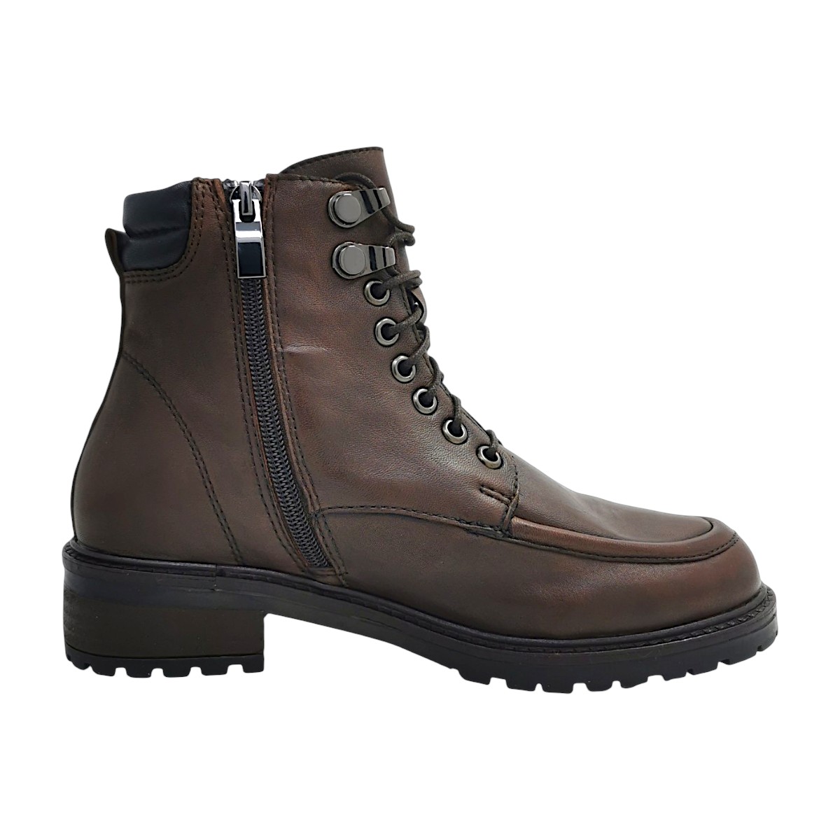 Damenschuhe Reißverschluss Schnürstiefel Braun Freizeit (castagno/black, Größe 39 EU) Damenschuhe Reißverschluss Schnürstiefel Braun Freizeit (castagno/black, Größe 39 EU)