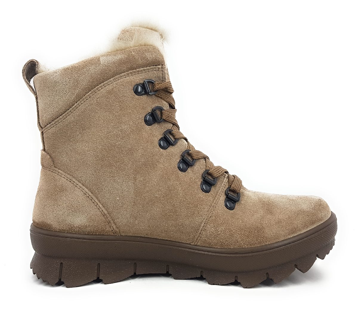 Legero Novara Damenschuhe Stiefel Schnürer Beige Freizeit (giotto (beige) 4500, Größe 43 EU)