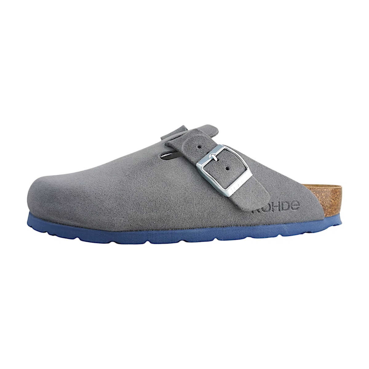 Rohde Alba Damenschuhe Pantoletten Bequem Clogs Blau Freizeit