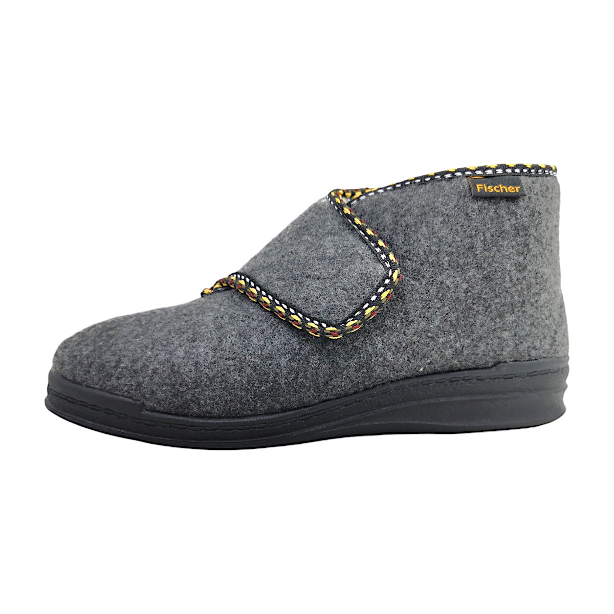 Fischer Markenschuhe Basti Damenschuhe Hausschuhe Grau Freizeit (205- Antrazit, Gr. 1:42)