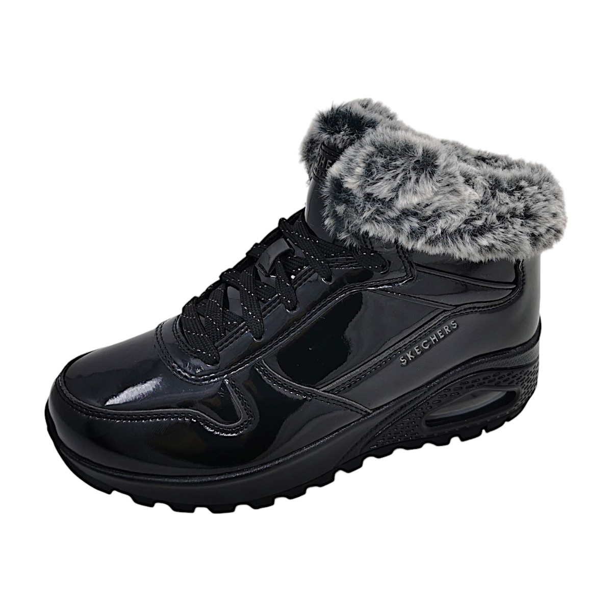 Skechers Uno Damenschuhe Schnürstiefel Schwarz Freizeit (BBK Black Lack, Größe 41 EU) Skechers Uno Damenschuhe Schnürstiefel Schwarz Freizeit (BBK Black Lack, Größe 41 EU)