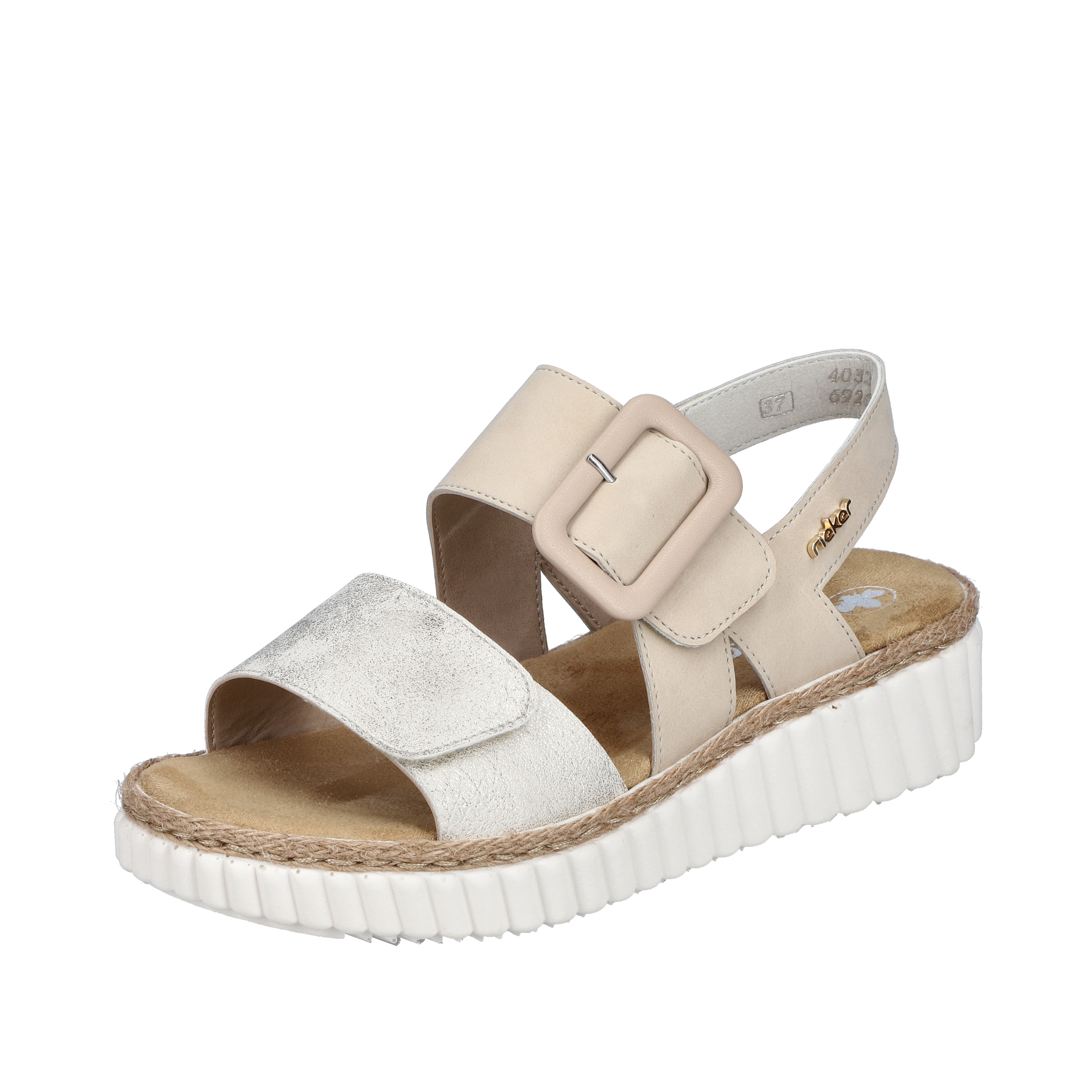 Rieker 69260-60 Beige beige-gold/perle