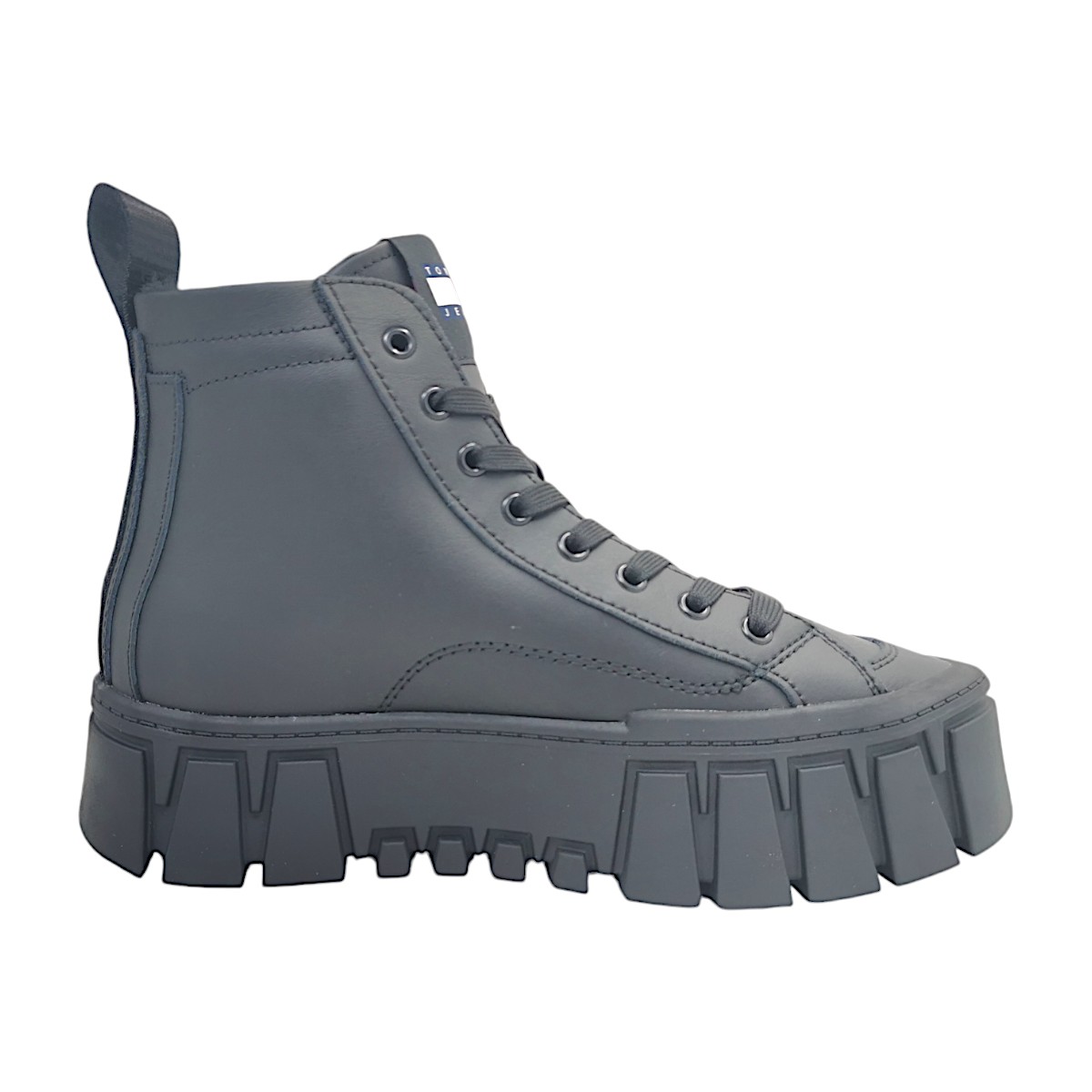 Tommy Hilfiger Vulc Flat Damenschuhe Stiefel Schnürer Schwarz Freizeit (BDS Black, Größe 38 EU) Tommy Hilfiger Vulc Flat Damenschuhe Stiefel Schnürer Schwarz Freizeit (BDS Black, Größe 38 EU)