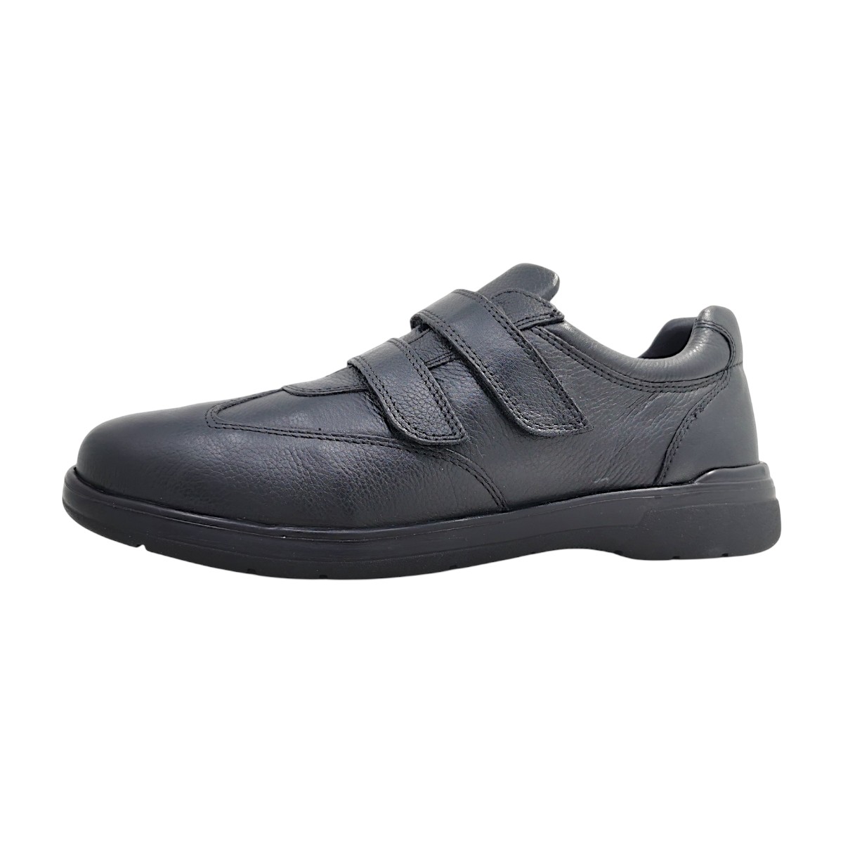 Lark & Finch Diego A Herrenschuhe Klettschuh Schwarz Freizeit