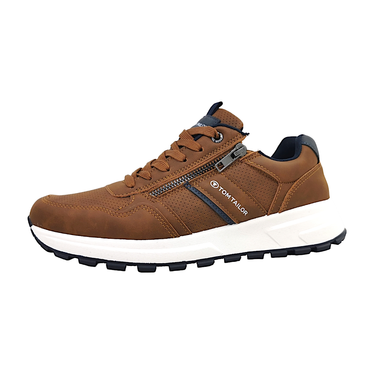 Tom Tailor Herrenschuhe Für lose Einlagen Schnürer Braun Freizeit
