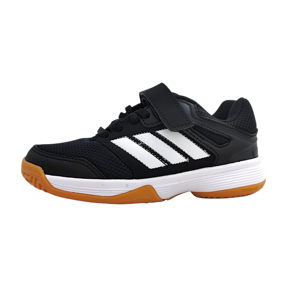 adidas Speed Court K Sportschuhe Kinder Laufschuhe Schwarz Sport (black/white, Gr. 1:30)