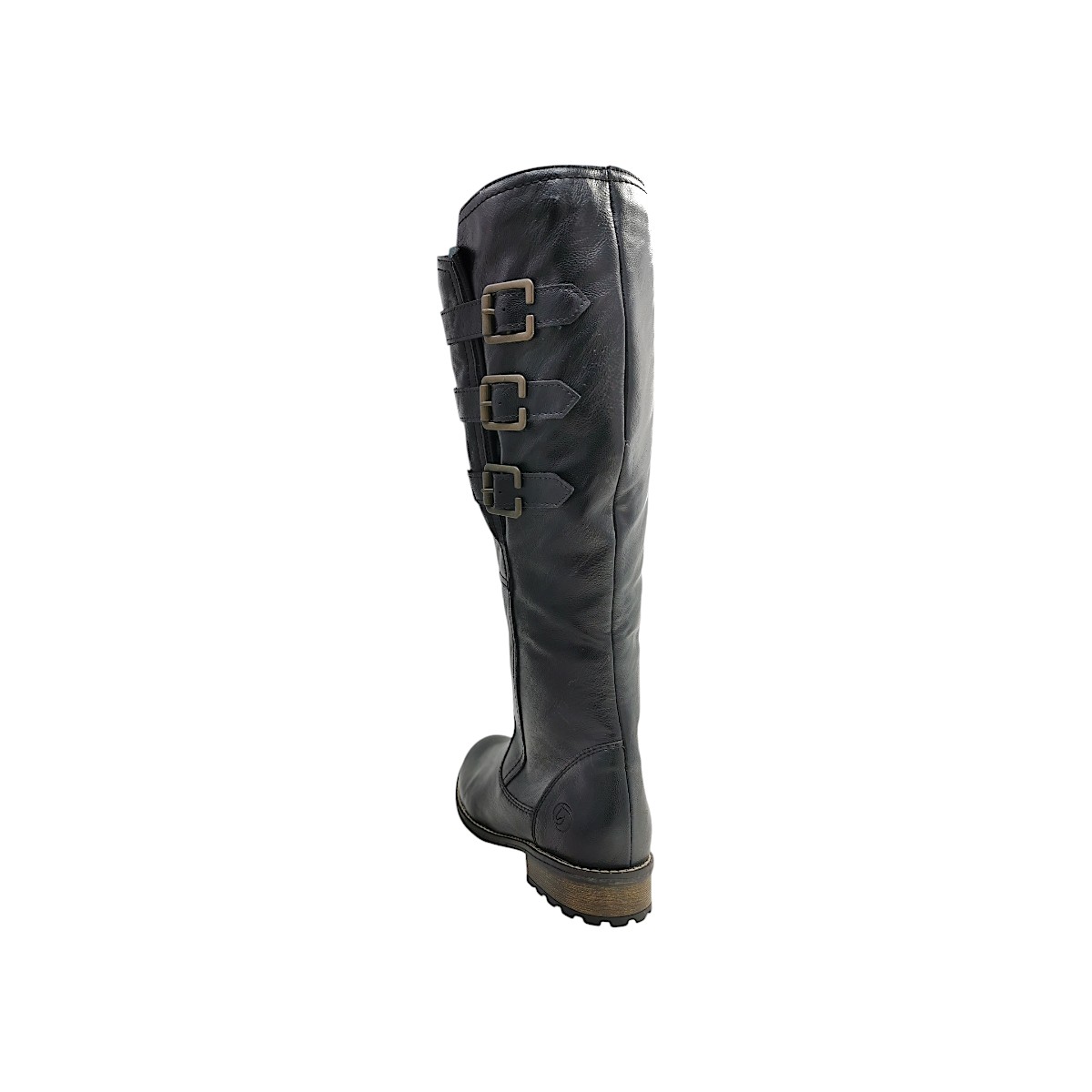 Remonte Damenschuhe Reißverschluss Schaftstiefel Schwarz Freizeit (01 asphalt, Größe 38 EU)