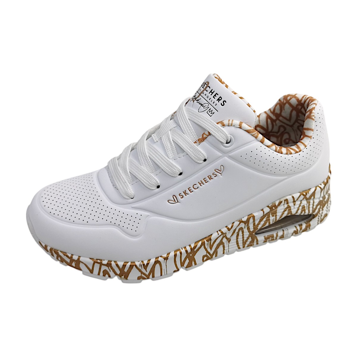 Skechers Uno-Loving Love 155506 WTRG Weiß white/rosegold WTRG Skechers Uno-Loving Love 155506 WTRG Weiß white/rosegold WTRG