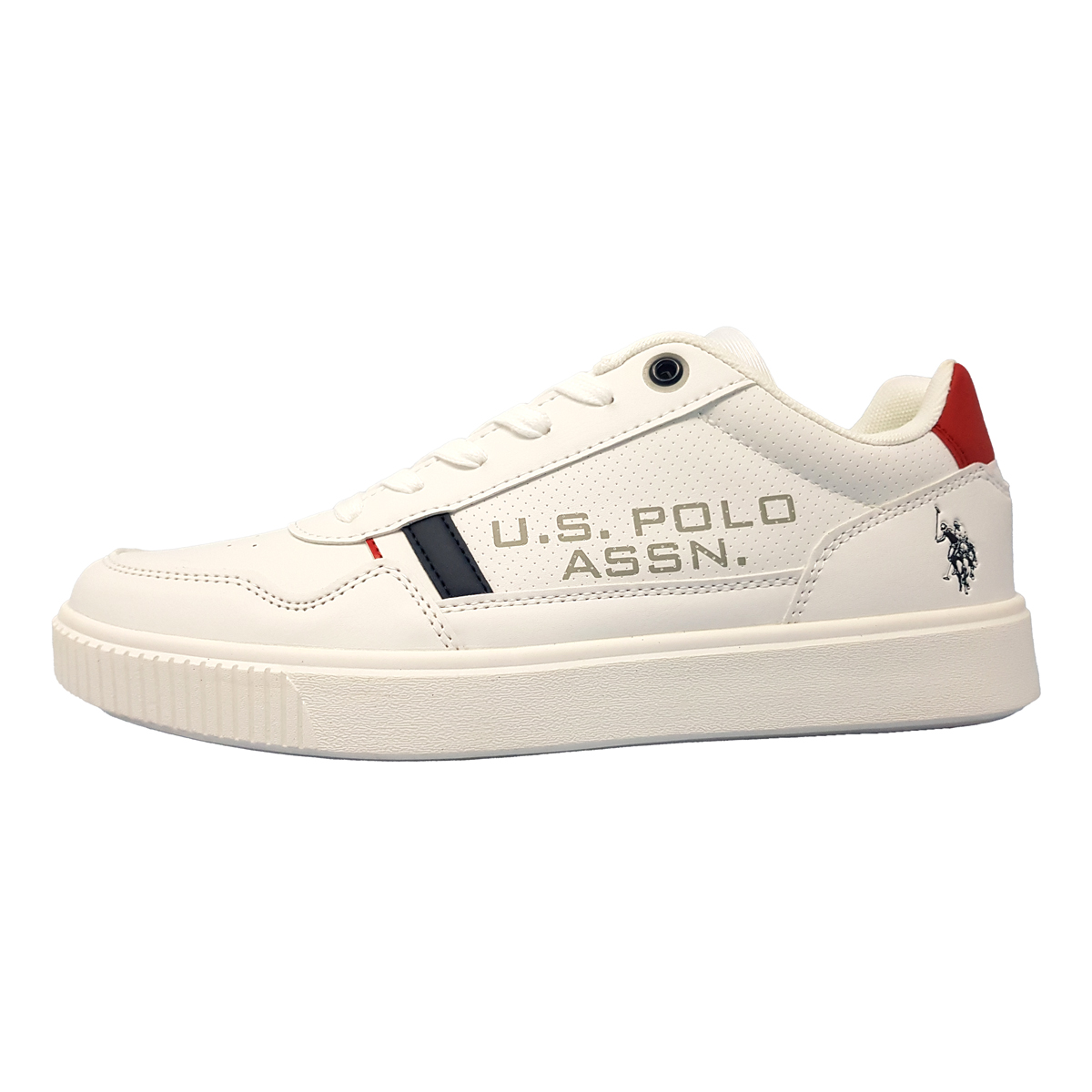 US Polo Herrenschuhe Sneaker low Weiß Freizeit