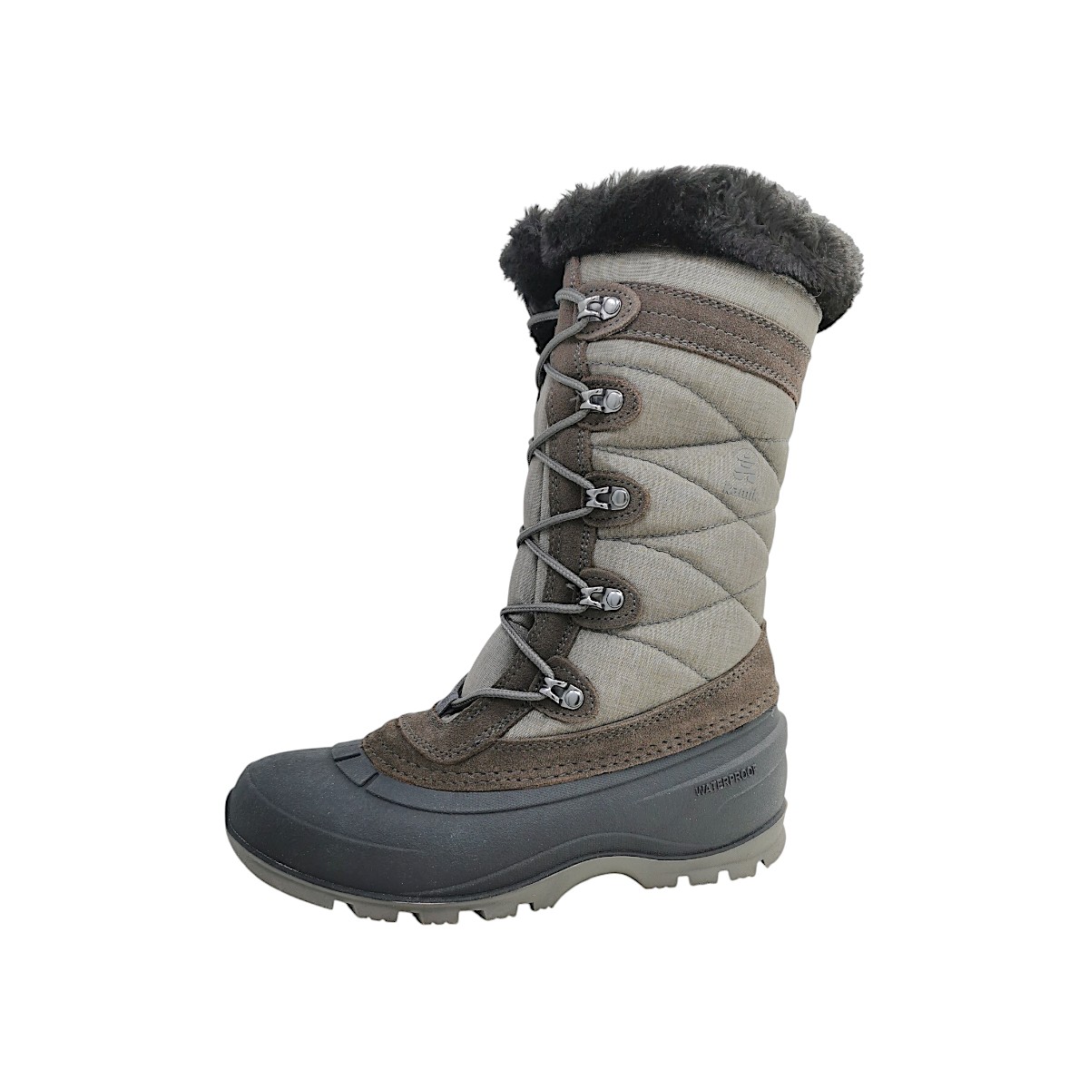 Kamik Snovalley 4 Damenschuhe Gefüttert Winterstiefel Grau Freizeit Kamik Snovalley 4 Damenschuhe Gefüttert Winterstiefel Grau Freizeit