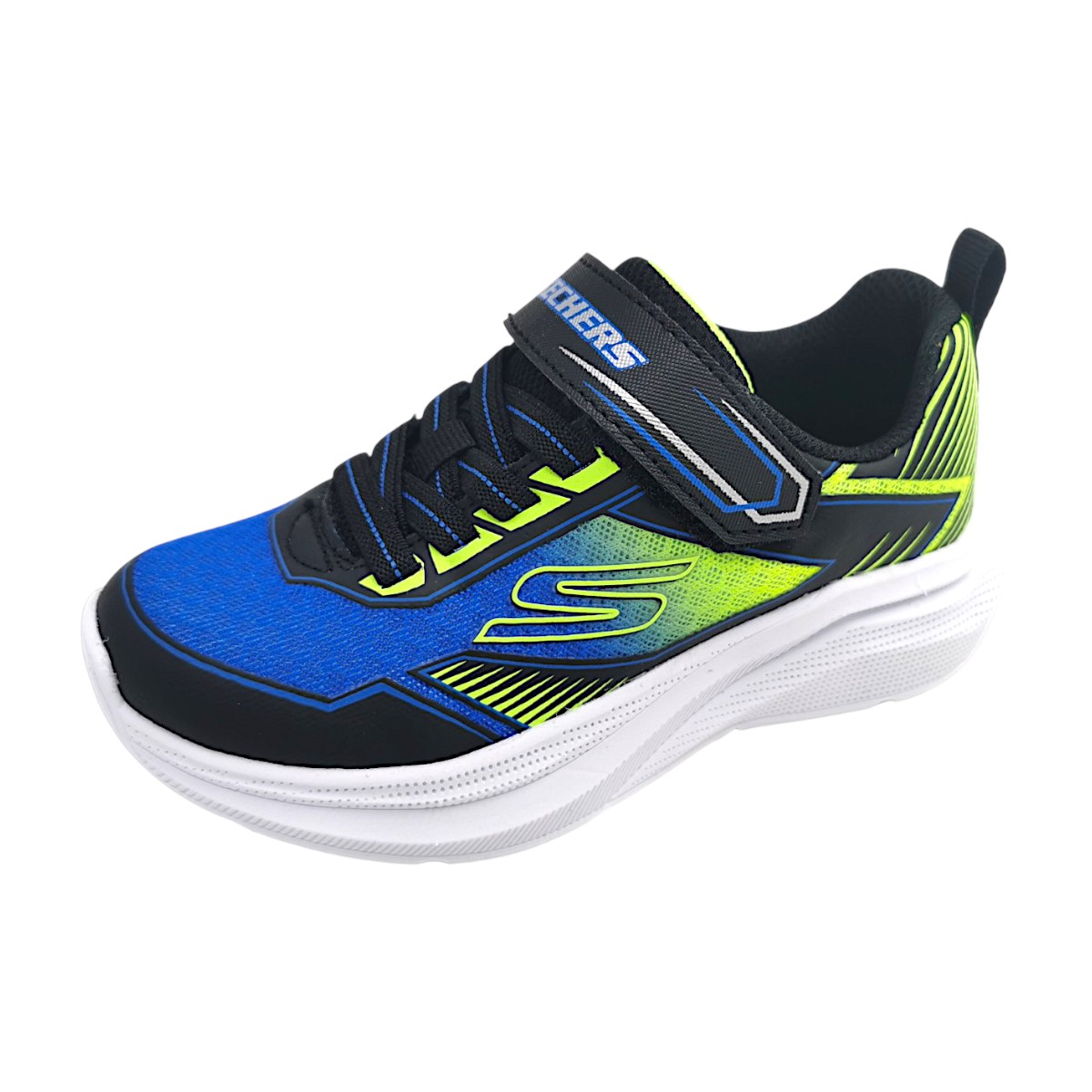 Skechers Microspec Velocity 404127L BBLM Blau black/blue/lime BBLM