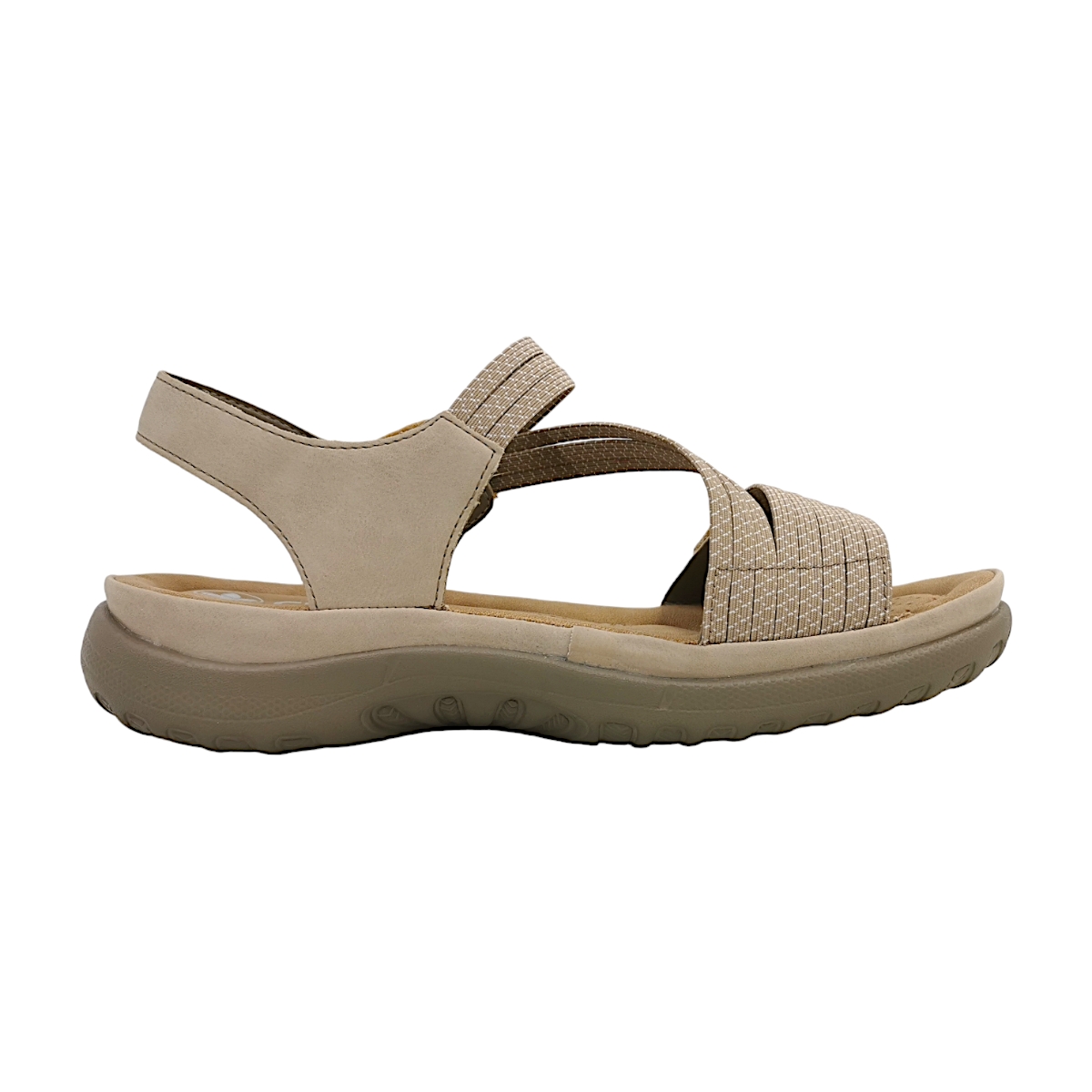 Rieker Morelia/Ribbonstretch 64870-62 Beige Ginger/ Cliff-Weiss 62