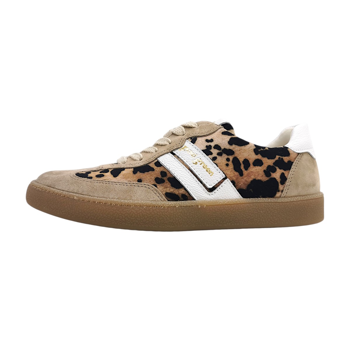 Paul Green Damenschuhe Schnürschuhe Sportive Beige Freizeit