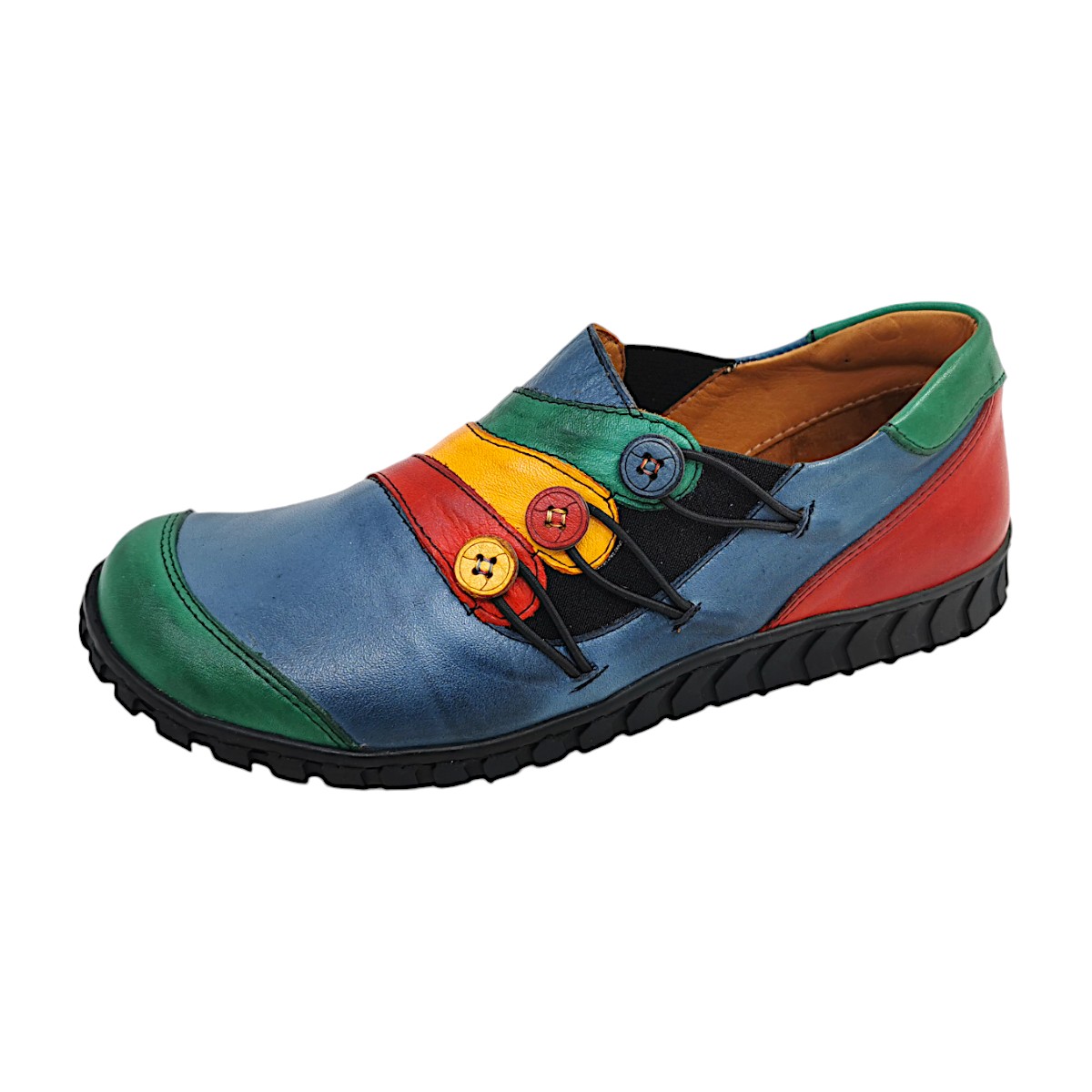 Gemini Anilina Slipper 033062 Mehrfarbig 078- Grün/Blau