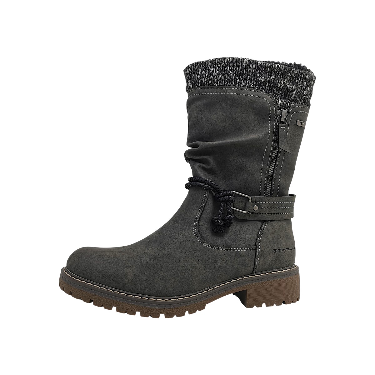 Tom Tailor Damenschuhe Reißverschluss Stiefel Grau Freizeit (coal 00013, Größe 43 EU) Tom Tailor Damenschuhe Reißverschluss Stiefel Grau Freizeit (coal 00013, Größe 43 EU)