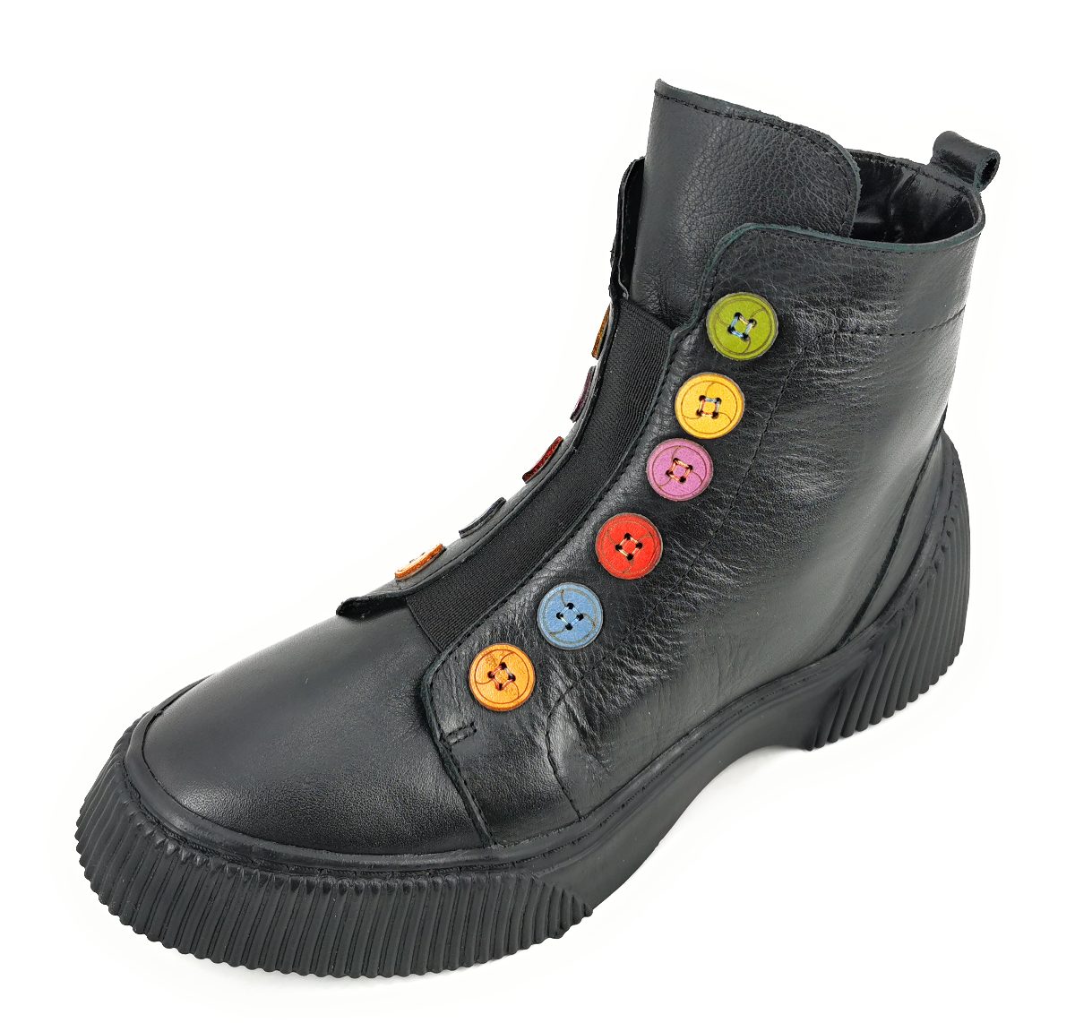 Gemini Anilina Damenschuhe Stiefel Stiefelette Schwarz Freizeit