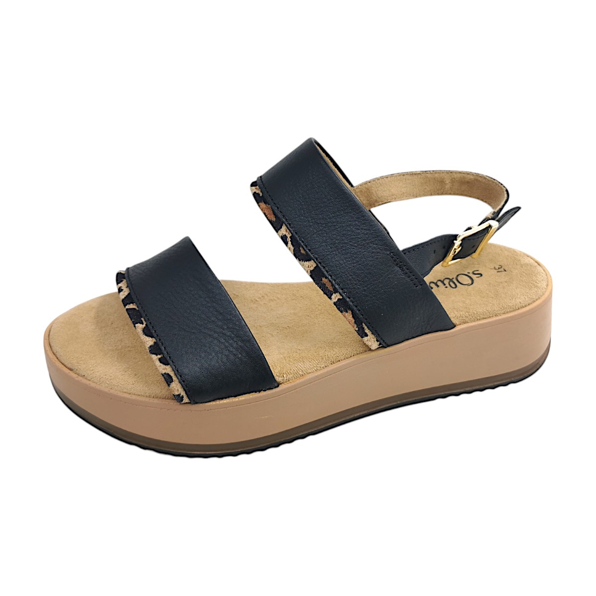 s.Oliver 5-28760-44/090 Schwarz black/leo 090