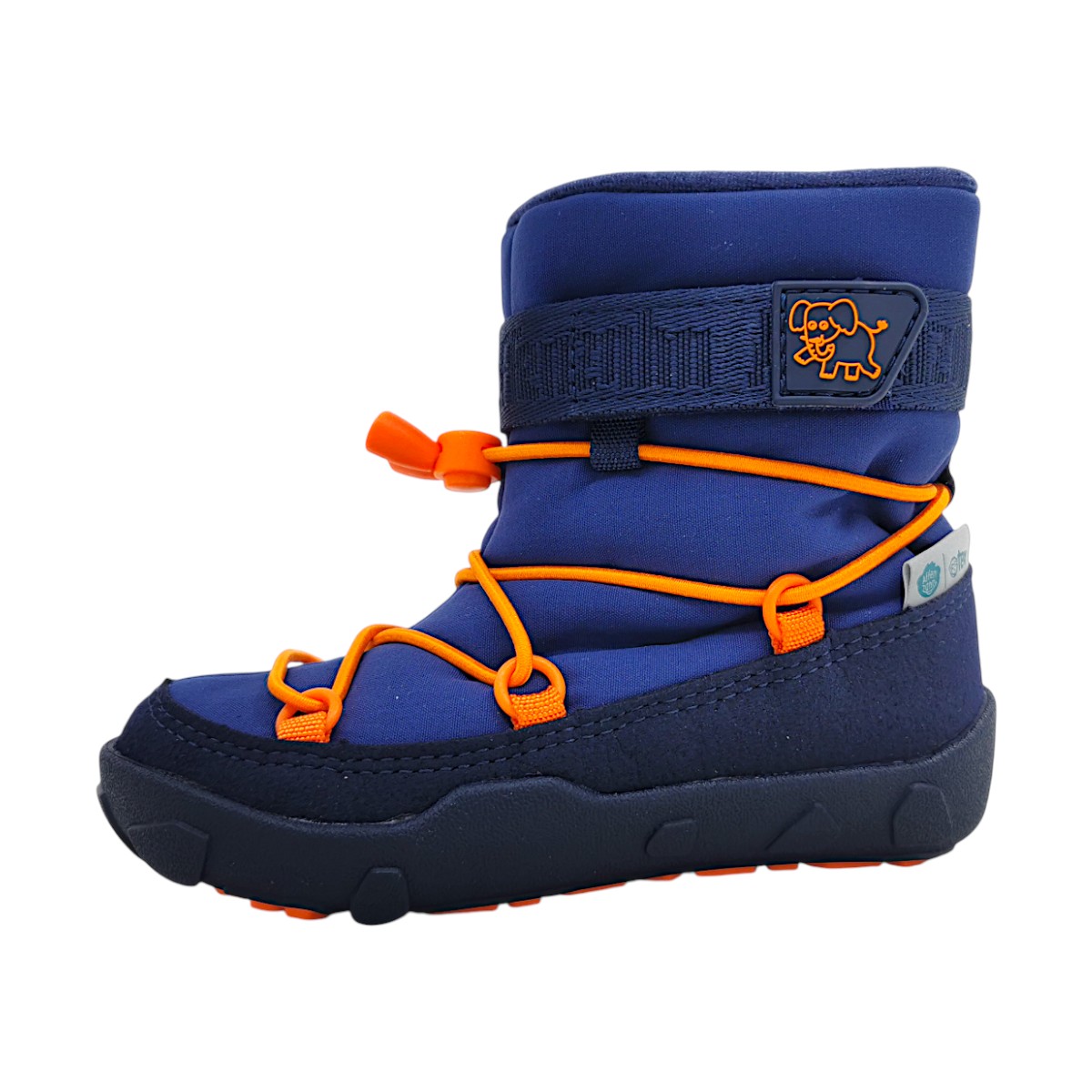 Affenzahn Elefant Kinderschuhe Jungen Schnürstiefel Barfußschuhe Blau Affenzahn Elefant Kinderschuhe Jungen Schnürstiefel Barfußschuhe Blau