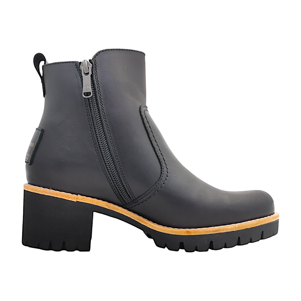 Panama Jack Damenschuhe Stiefel Reißverschluss Schwarz Freizeit