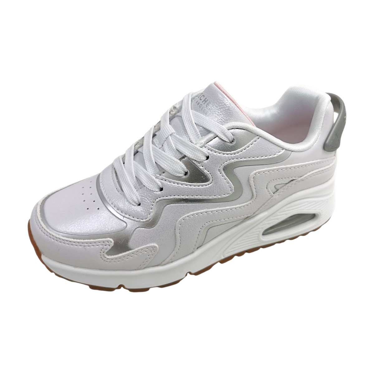 Skechers Uno Gen1-Wavy Shimmer 310322L WSL Weiß white/silver WSL