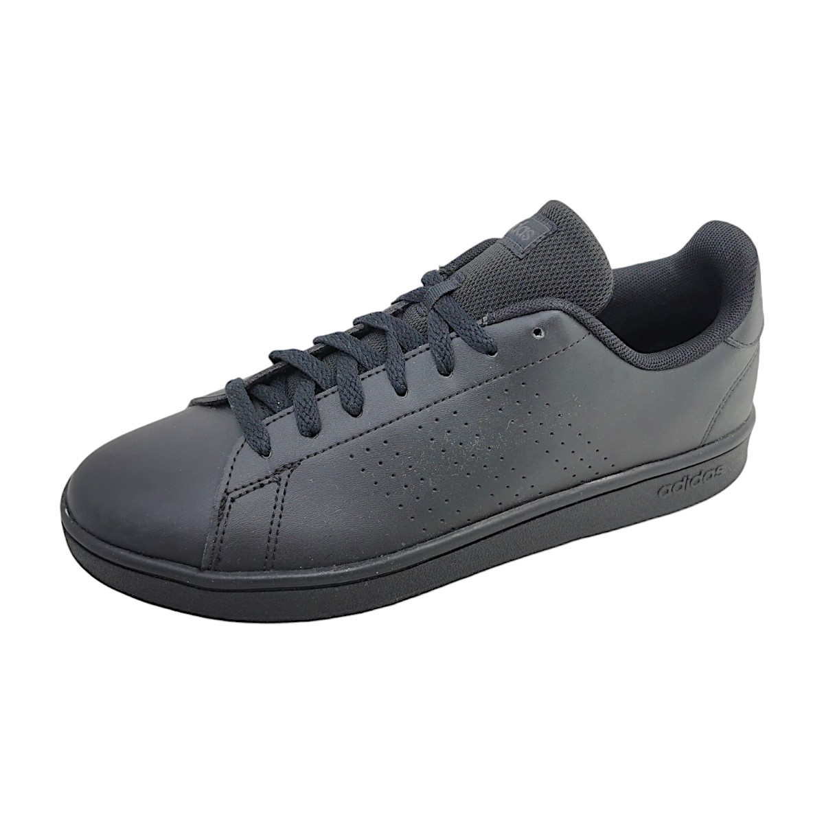 adidas Advantage Sportschuhe Herren Trainingsschuhe sportlicher Schnürer (black, Größe 46.5 EU)