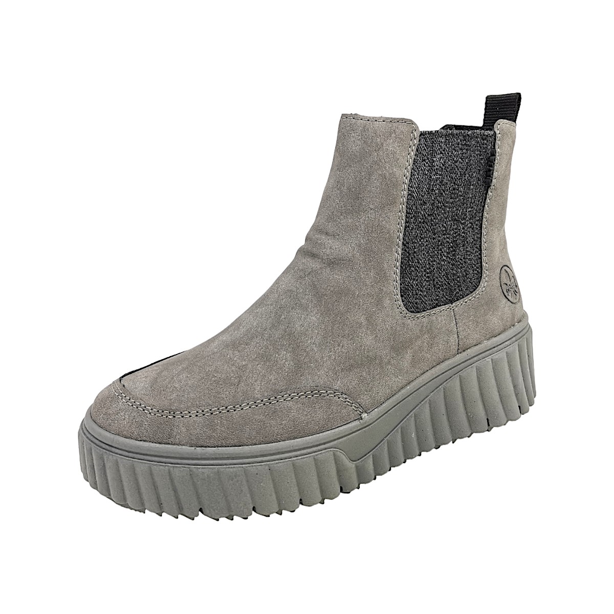 Rieker Damenschuhe Für lose Einlagen Stiefelette Grau Freizeit (40 grau, Größe 38 EU)