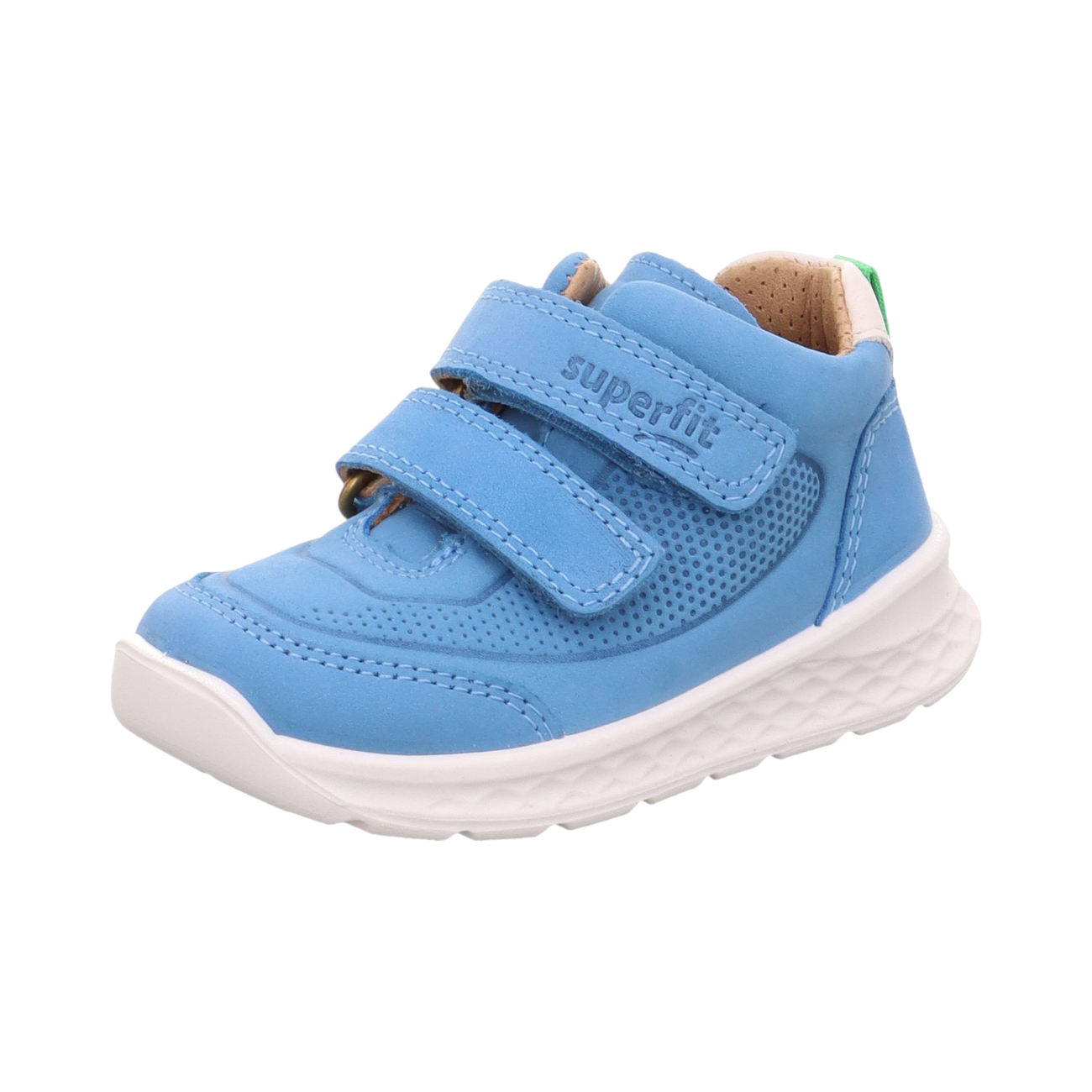 Superfit BREEZE Kinderschuhe Kleinkinder Lauflern Halbschuhe Blau Freizeit (hellblau/grün 8400, Größe 23 EU)