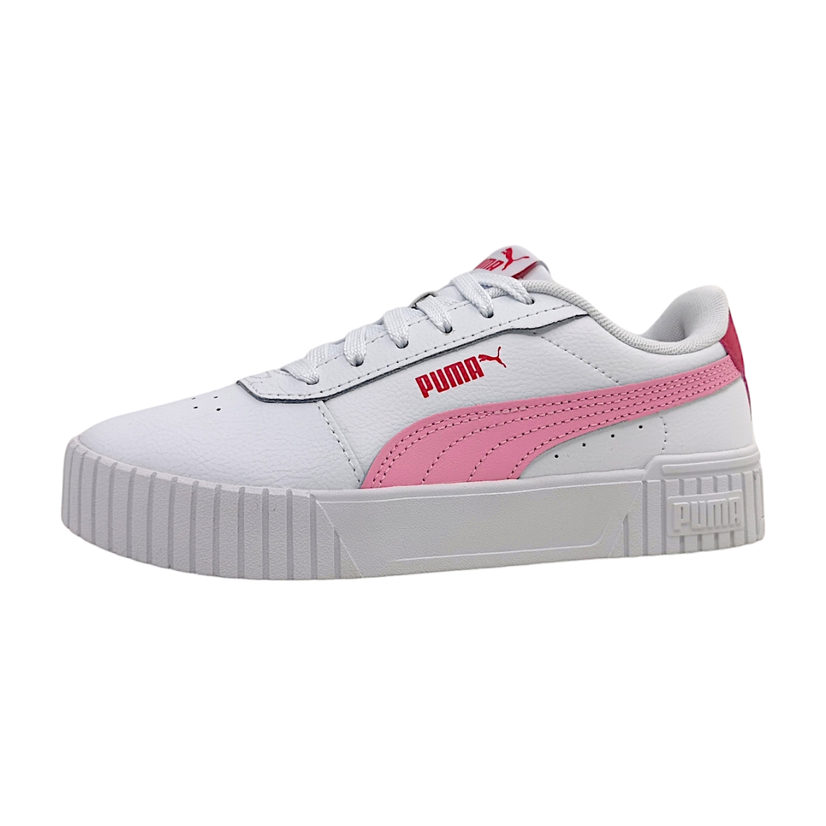 Puma Carina JR Kinderschuhe Mädchen Sneaker Flach Schnürer Weiß Freizeit Puma Carina JR Kinderschuhe Mädchen Sneaker Flach Schnürer Weiß Freizeit