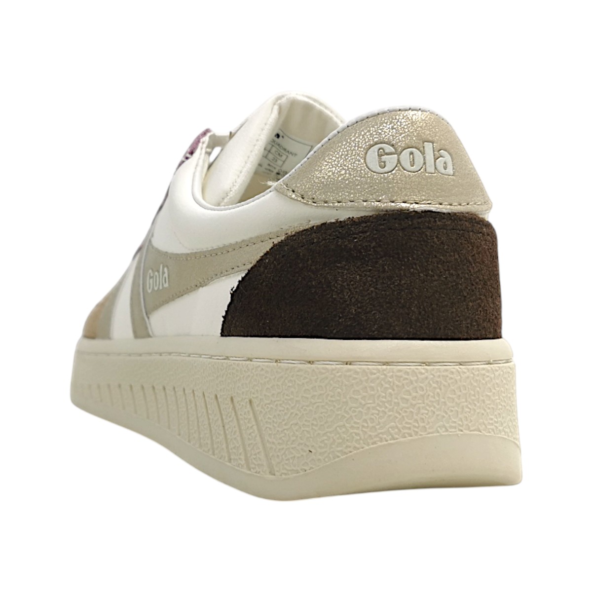 Gola Grandslam Quadrant CLB207KY Weiß offwhite/lt. caramel/gold