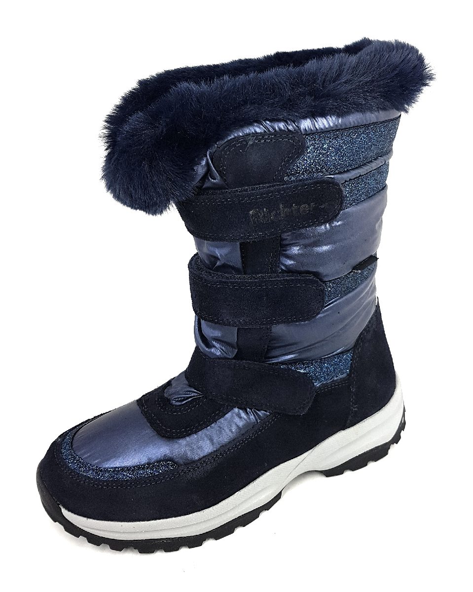 Richter Kinderschuhe Mädchen Winterstiefel Blau Freizeit Richter Kinderschuhe Mädchen Winterstiefel Blau Freizeit